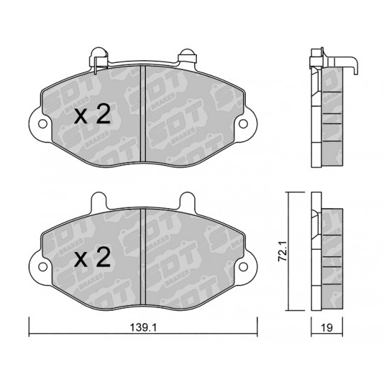 Klocki Galfer/SDT Brakes High Performance S-50 2154801