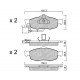 Klocki Galfer/SDT Brakes High Performance S-50 - Ford Cougar ST200 przód