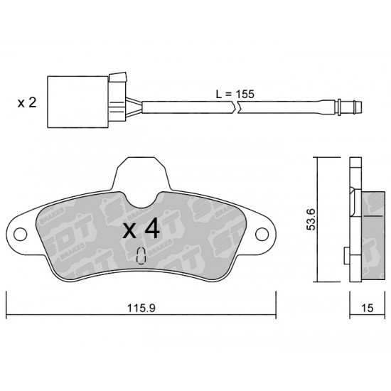 Klocki Galfer/SDT Brakes High Performance S-50 2155101