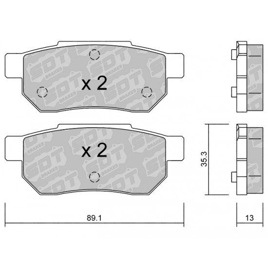 Klocki Galfer/SDT Brakes High Performance S-50 2155200