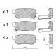 Klocki Galfer/SDT Brakes High Performance S-50 - MG ZR tył