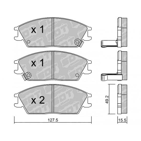 Klocki Galfer/SDT Brakes High Performance S-50 2155800