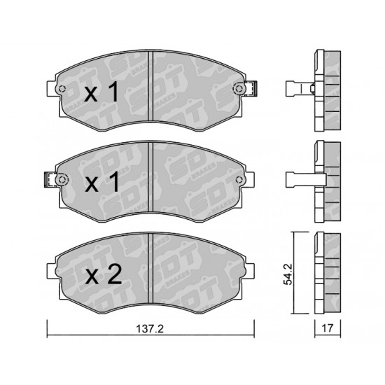 Klocki Galfer/SDT Brakes High Performance S-50 2156000