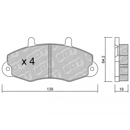 Klocki Galfer/SDT Brakes High Performance S-50 2156300