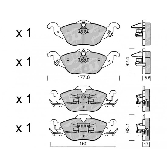 Klocki Galfer/SDT Brakes High Performance S-50 2157400