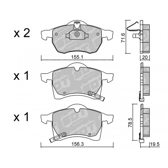 Klocki Galfer/SDT Brakes High Performance S-50 2157500