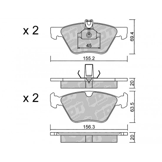 Klocki Galfer/SDT Brakes High Performance S-50 2158600