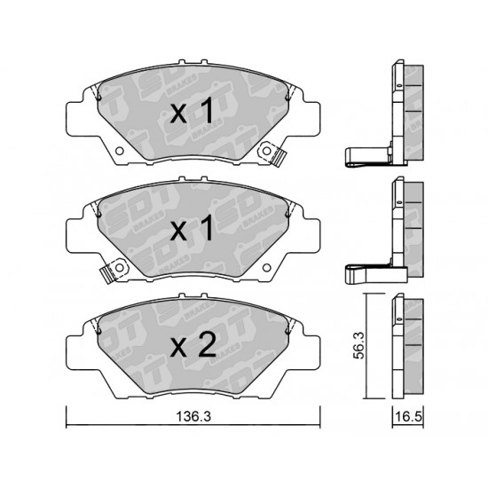 Klocki Galfer/SDT Brakes High Performance S-50 2159400