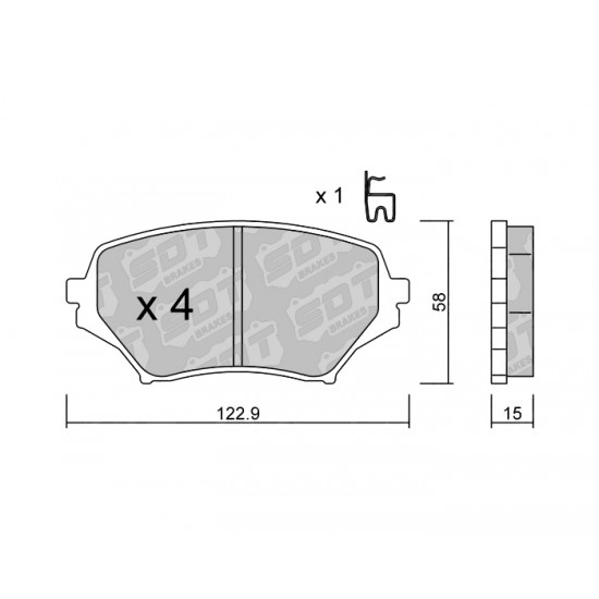 Klocki Galfer/SDT Brakes High Performance S-50 2159900