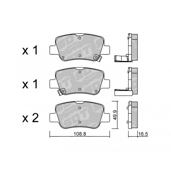 Klocki Galfer/SDT Brakes High Performance S-50 2160900