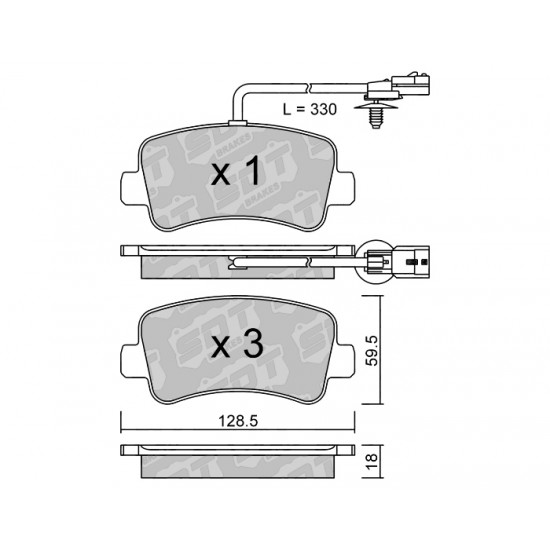 Klocki Galfer/SDT Brakes High Performance S-50 2161200