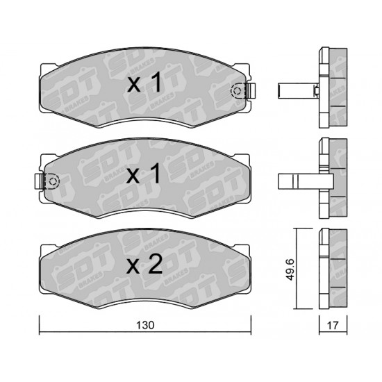 Klocki Galfer/SDT Brakes High Performance S-50 2161601