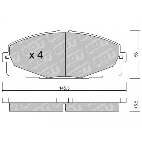 Klocki Galfer/SDT Brakes High Performance S-50 2161800