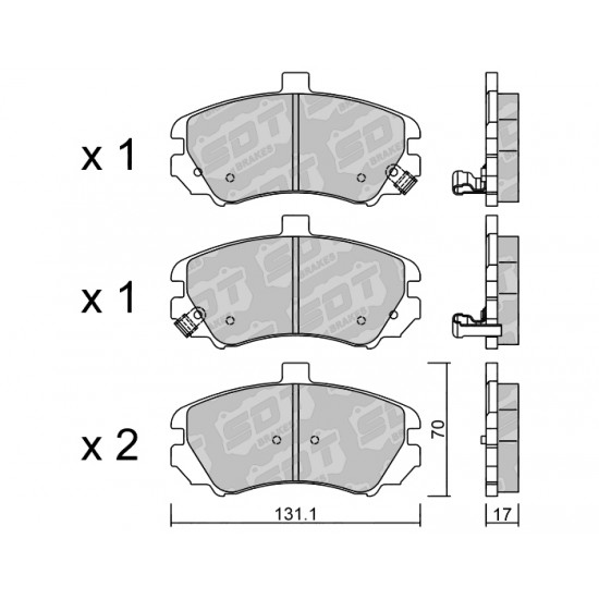 Klocki Galfer/SDT Brakes High Performance S-50 2161900