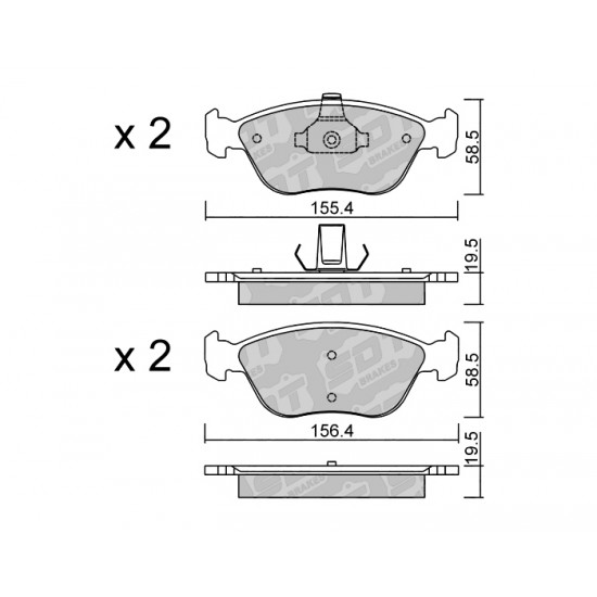 Klocki Galfer/SDT Brakes High Performance S-50 2162000