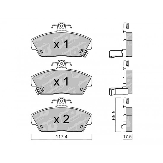 Klocki Galfer/SDT Brakes High Performance S-50 2162200