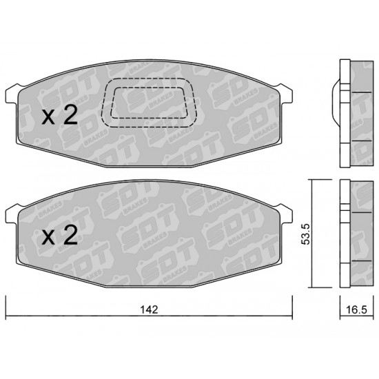 Klocki Galfer/SDT Brakes High Performance S-50 2162701