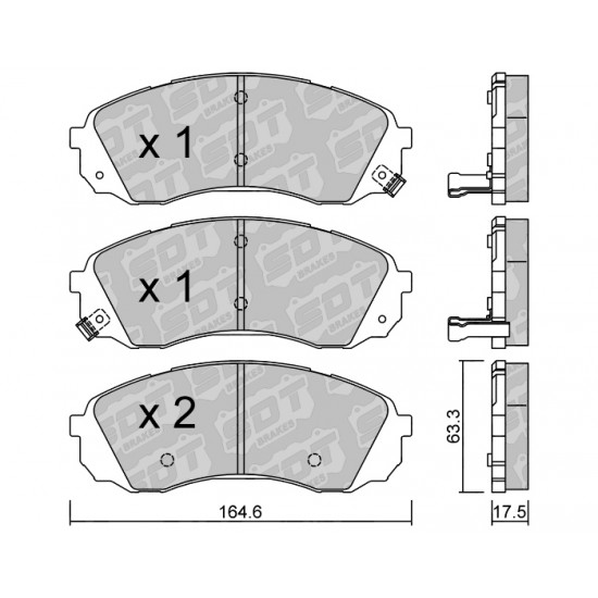 Klocki Galfer/SDT Brakes High Performance S-50 2162800