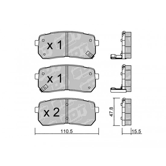 Klocki Galfer/SDT Brakes High Performance S-50 2162900