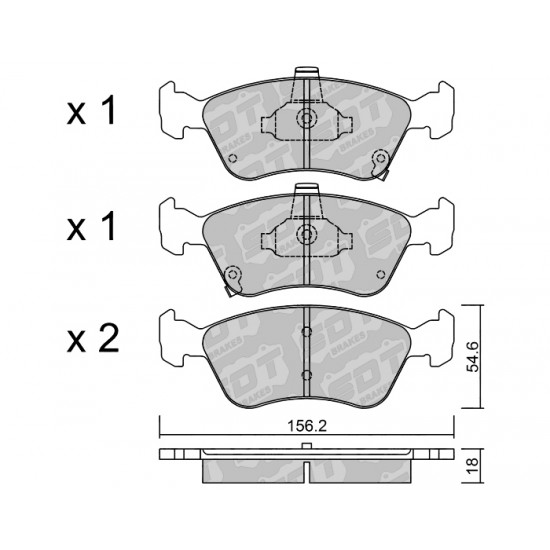 Klocki Galfer/SDT Brakes High Performance S-50 2163600