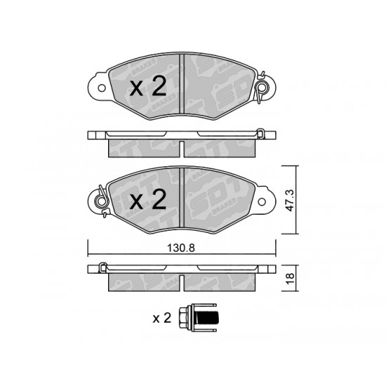 Klocki Galfer/SDT Brakes High Performance S-50 2163700