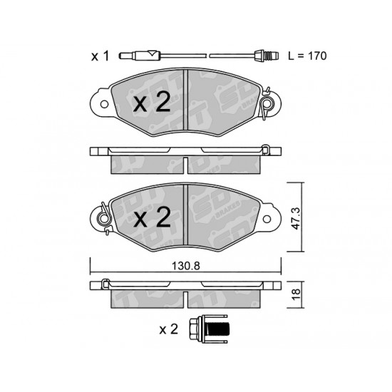 Klocki Galfer/SDT Brakes High Performance S-50 2163701