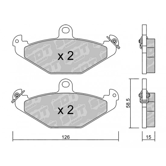 Klocki Galfer/SDT Brakes High Performance S-50 2164500