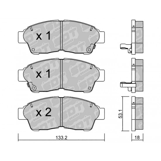 Klocki Galfer/SDT Brakes High Performance S-50 2166700