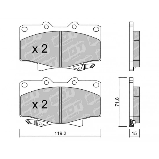 Klocki Galfer/SDT Brakes High Performance S-50 2166800