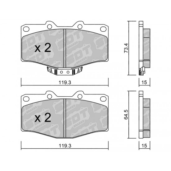 Klocki Galfer/SDT Brakes High Performance S-50 2166803