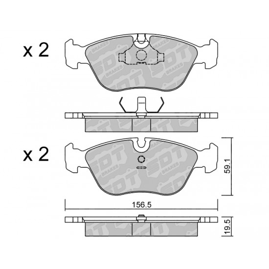 Klocki Galfer/SDT Brakes High Performance S-50 2167400