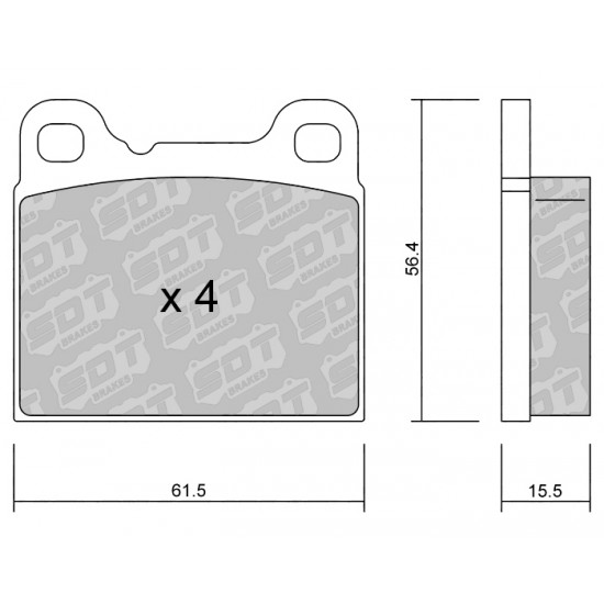 Klocki Galfer/SDT Brakes High Performance S-50 2167600