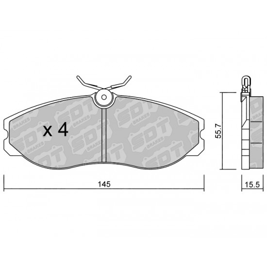 Klocki Galfer/SDT Brakes High Performance S-50 2167700