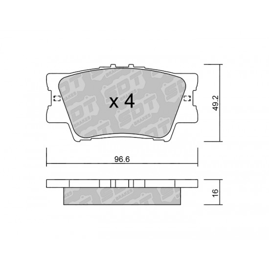 Klocki Galfer/SDT Brakes High Performance S-50 2167900