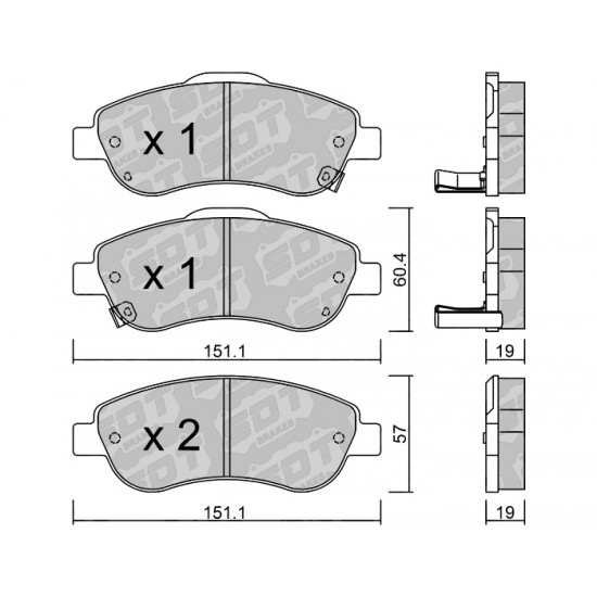 Klocki Galfer/SDT Brakes High Performance S-50 2168000