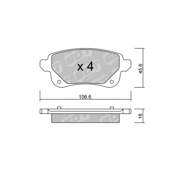 Klocki Galfer/SDT Brakes High Performance S-50 2168900