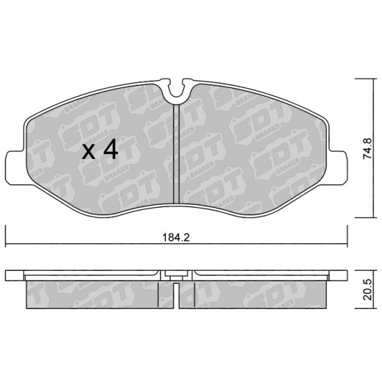 Klocki Galfer/SDT Brakes High Performance S-50 2169300