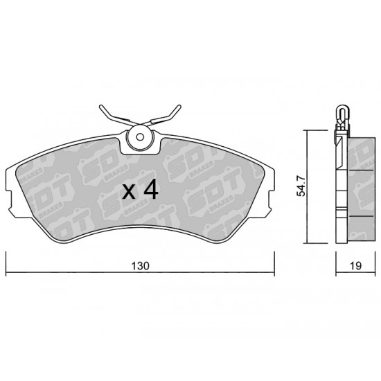 Klocki Galfer/SDT Brakes High Performance S-50 2170900