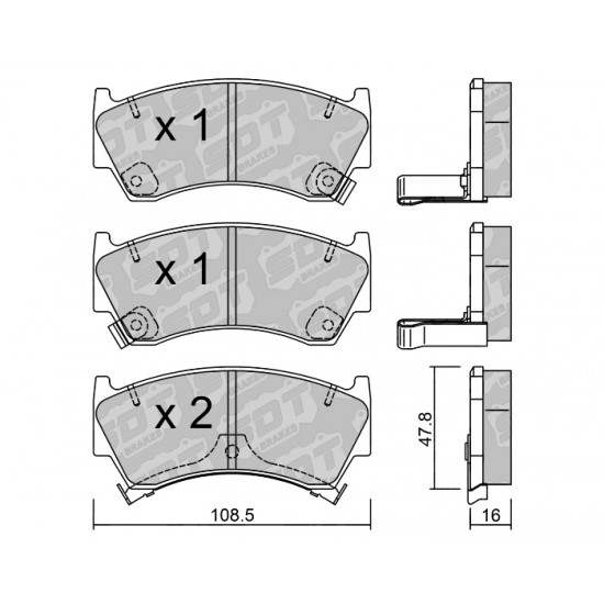 Klocki Galfer/SDT Brakes High Performance S-50 2171200