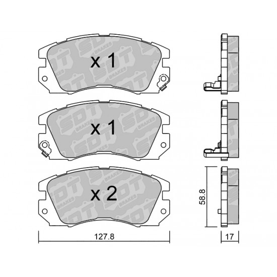 Klocki Galfer/SDT Brakes High Performance S-50 2171300