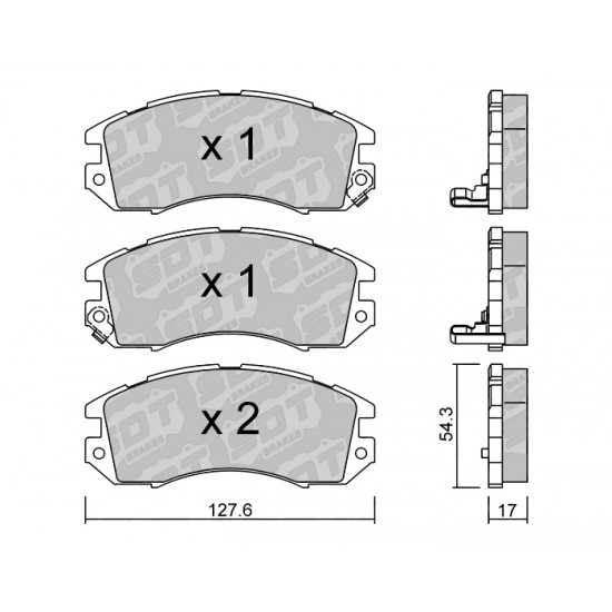 Klocki Galfer/SDT Brakes High Performance S-50 2171400