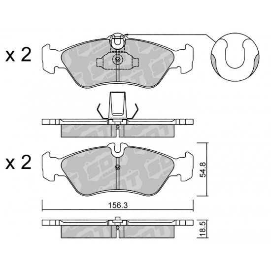 Klocki Galfer/SDT Brakes High Performance S-50 2171700