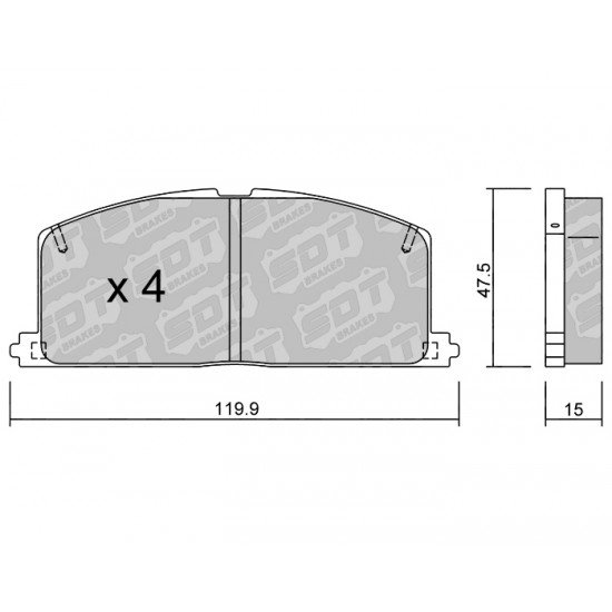 Klocki Galfer/SDT Brakes High Performance S-50 2172100