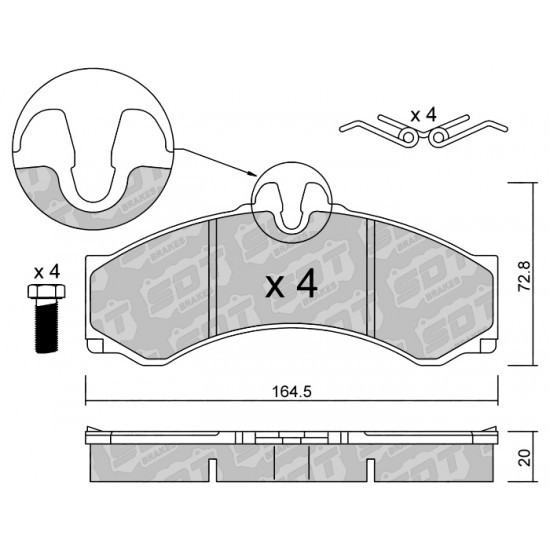 Klocki Galfer/SDT Brakes High Performance S-50 2172601