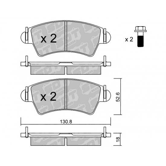 Klocki Galfer/SDT Brakes High Performance S-50 2174001