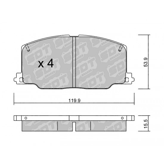 Klocki Galfer/SDT Brakes High Performance S-50 2174100