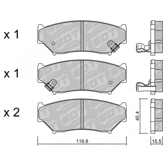 Klocki Galfer/SDT Brakes High Performance S-50 2174900