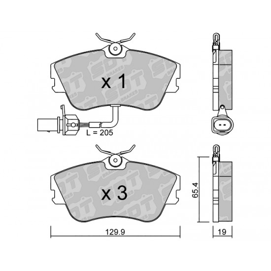 Klocki Galfer/SDT Brakes High Performance S-50 2175200