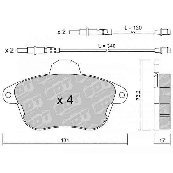 Klocki Galfer/SDT Brakes High Performance S-50 2175400