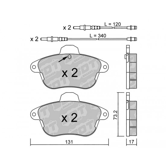 Klocki Galfer/SDT Brakes High Performance S-50 2175401